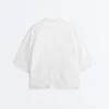 Camicie oversize a maniche corte in 100% lino Camicie oversize a maniche corte in 100% lino