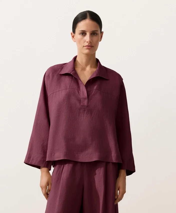 Camicie oversize a maniche lunghe in 100% lino Camicie oversize a maniche lunghe in 100% lino