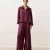 Camicie oversize a maniche lunghe in 100% lino Camicie oversize a maniche lunghe in 100% lino