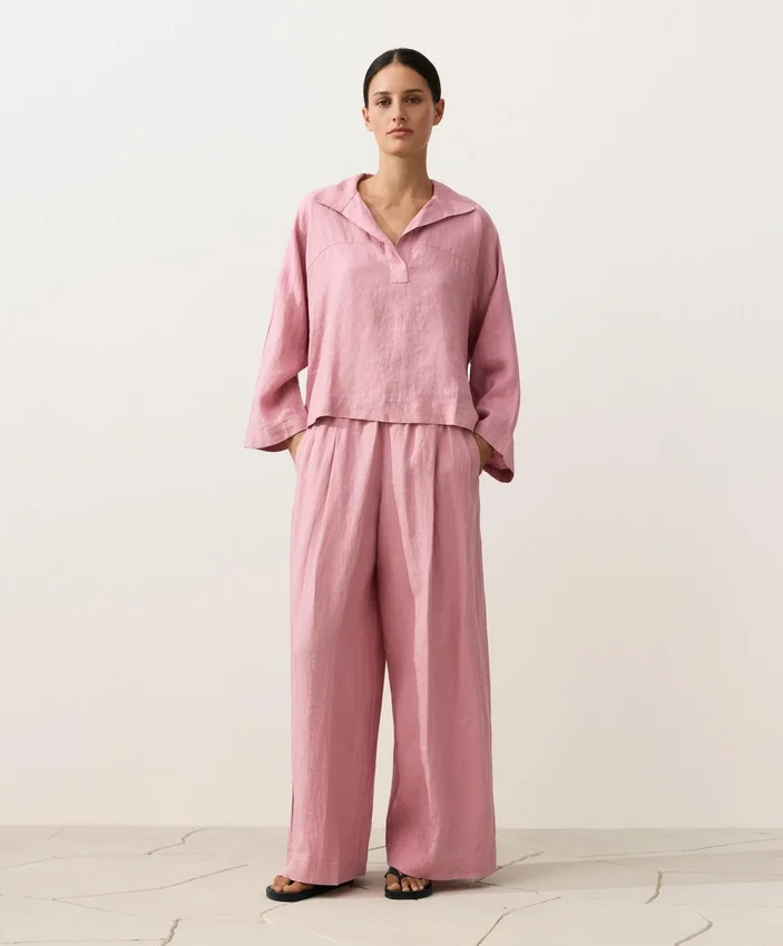 Camicie oversize a maniche lunghe in 100% lino Camicie oversize a maniche lunghe in 100% lino