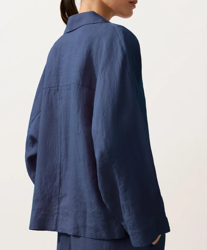 Camicie oversize a maniche lunghe in 100% lino Camicie oversize a maniche lunghe in 100% lino
