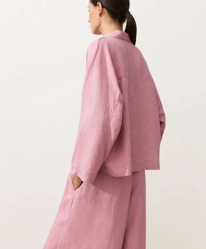 Camicie oversize a maniche lunghe in 100% lino Camicie oversize a maniche lunghe in 100% lino