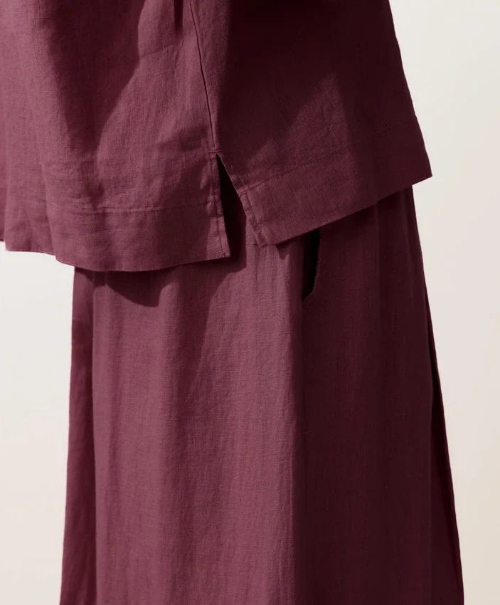 Camicie oversize a maniche lunghe in 100% lino Camicie oversize a maniche lunghe in 100% lino