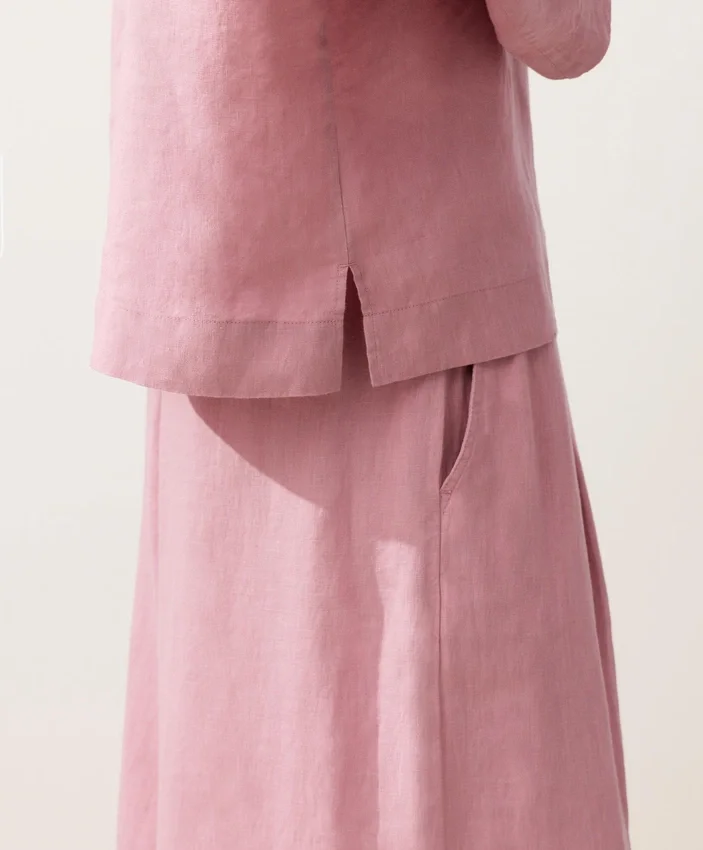 Camicie oversize a maniche lunghe in 100% lino Camicie oversize a maniche lunghe in 100% lino