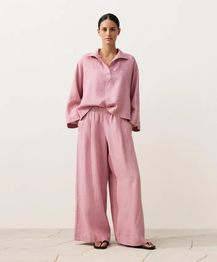 Camicie oversize a maniche lunghe in 100% lino Camicie oversize a maniche lunghe in 100% lino