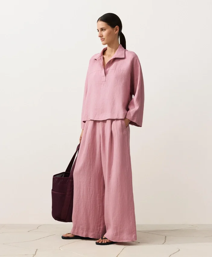 Camicie oversize a maniche lunghe in 100% lino Camicie oversize a maniche lunghe in 100% lino