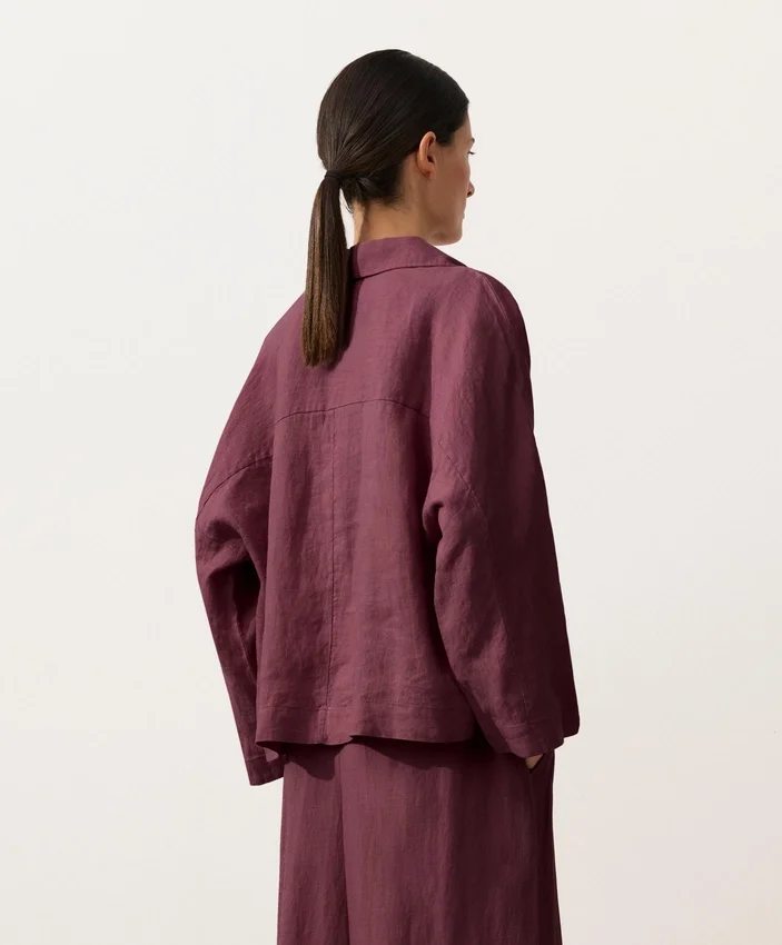 Camicie oversize a maniche lunghe in 100% lino Camicie oversize a maniche lunghe in 100% lino