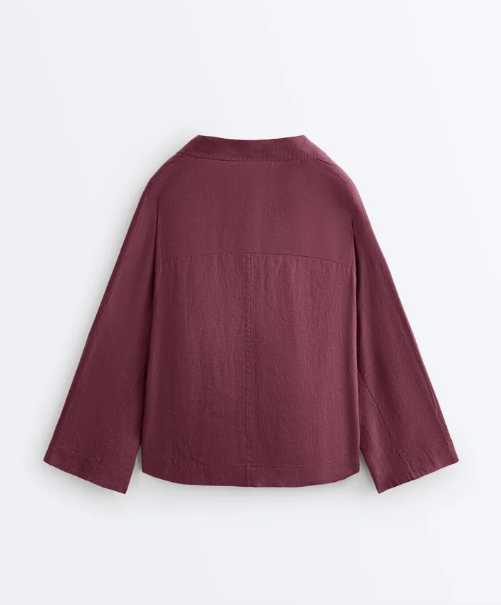 Camicie oversize a maniche lunghe in 100% lino Camicie oversize a maniche lunghe in 100% lino