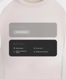 Canotte compressive riflettente