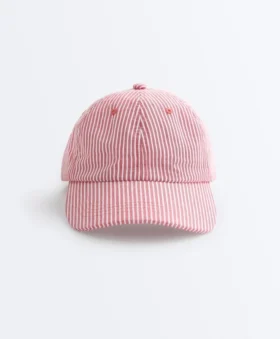 Cappellino a righe 100% cotone
