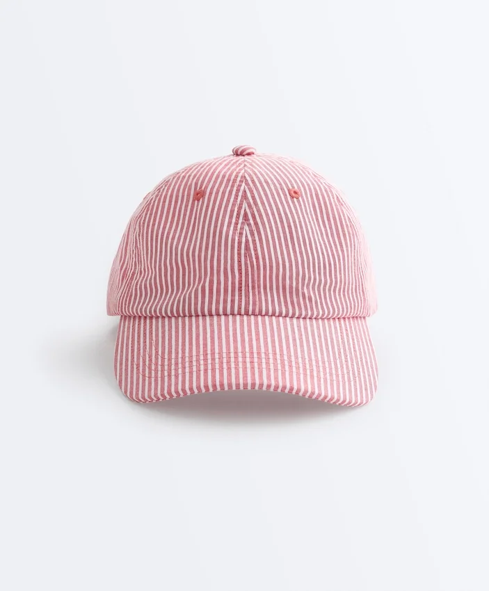 Cappellino a righe 100% cotone Cappellino a righe 100% cotone