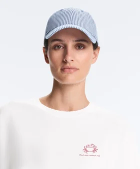 Cappellino a righe 100% cotone