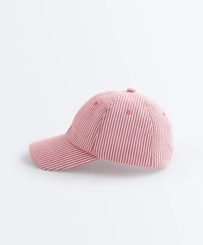 Cappellino a righe 100% cotone Cappellino a righe 100% cotone