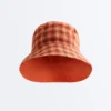 Cappello a secchiello reversibile in misto cotone a quadri Cappello a secchiello reversibile in misto cotone a quadri