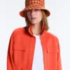 Cappello a secchiello reversibile in misto cotone a quadri Cappello a secchiello reversibile in misto cotone a quadri