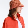 Cappello a secchiello reversibile in misto cotone a quadri Cappello a secchiello reversibile in misto cotone a quadri