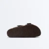 Ciabatte con fibbia in pelle crosta Ciabatte con fibbia in pelle crosta
