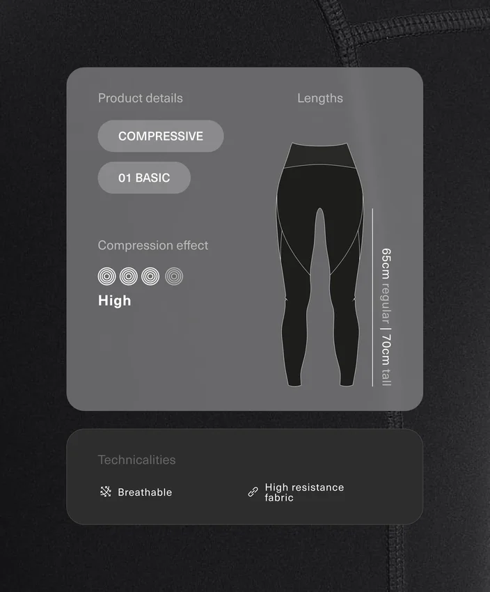 Compressive High Rise Ankle-Length Basic Leggings Compressive High Rise Ankle-Length Basic Leggings