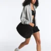 Compressive Mini Gonna a vita alta con volant