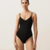 Costume intero con spalline incrociate Costume intero con spalline incrociate