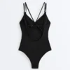 Costume intero con spalline incrociate Costume intero con spalline incrociate