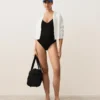 Costume intero con spalline incrociate Costume intero con spalline incrociate