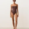 Costume intero con stampa leopardata