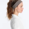 Fasce per capelli sportive a righe da 6 cm