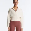 Felpa avvolgente con collo a polo in modal Soft Touch
