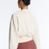 Felpa avvolgente con collo a polo in modal Soft Touch
