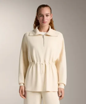 Felpa con mezza zip in modal Soft Touch Felpa con mezza zip in modal Soft Touch