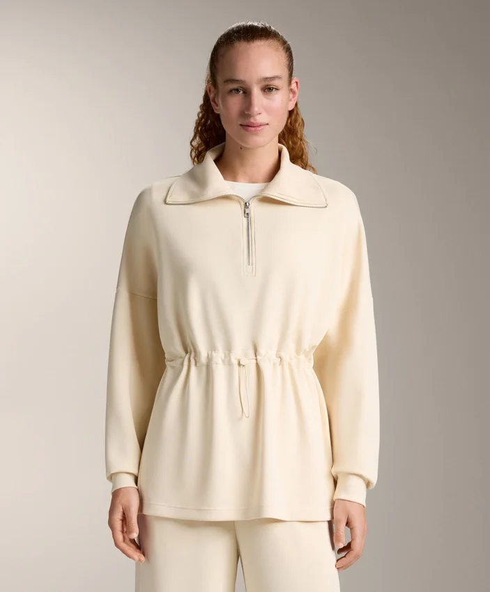 Felpa con mezza zip in modal Soft Touch Felpa con mezza zip in modal Soft Touch