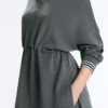 Felpa con mezza zip in modal Soft Touch Felpa con mezza zip in modal Soft Touch