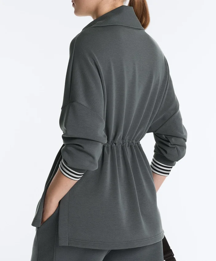 Felpa con mezza zip in modal Soft Touch Felpa con mezza zip in modal Soft Touch