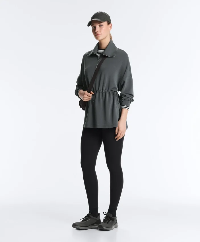 Felpa con mezza zip in modal Soft Touch Felpa con mezza zip in modal Soft Touch