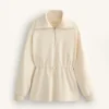 Felpa con mezza zip in modal Soft Touch Felpa con mezza zip in modal Soft Touch