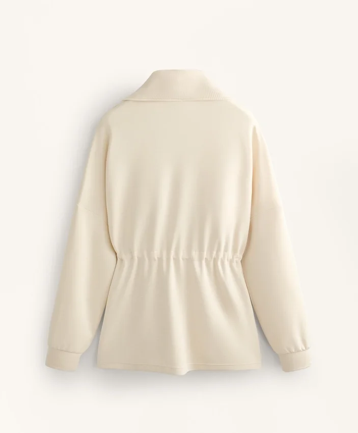 Felpa con mezza zip in modal Soft Touch Felpa con mezza zip in modal Soft Touch