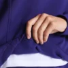 Felpa con mezza zip in modal spazzolato Felpa con mezza zip in modal spazzolato