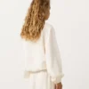 Felpa con mezza zip, tasca frontale, misto lyocell e 24% lino Felpa con mezza zip, tasca frontale, misto lyocell e 24% lino