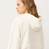 Felpa con mezza zip, tasca frontale, misto lyocell e 24% lino Felpa con mezza zip, tasca frontale, misto lyocell e 24% lino