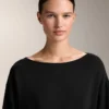 Felpa lunga in modal Soft Touch con dettaglio annodato
