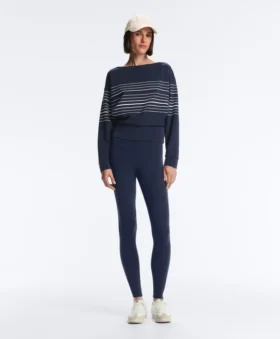Felpa Soft Touch a righe marinare in modal