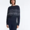 Felpa Soft Touch a righe marinare in modal
