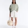 Felpa Soft Touch con collo rotondo in modal Felpa Soft Touch con collo rotondo in modal