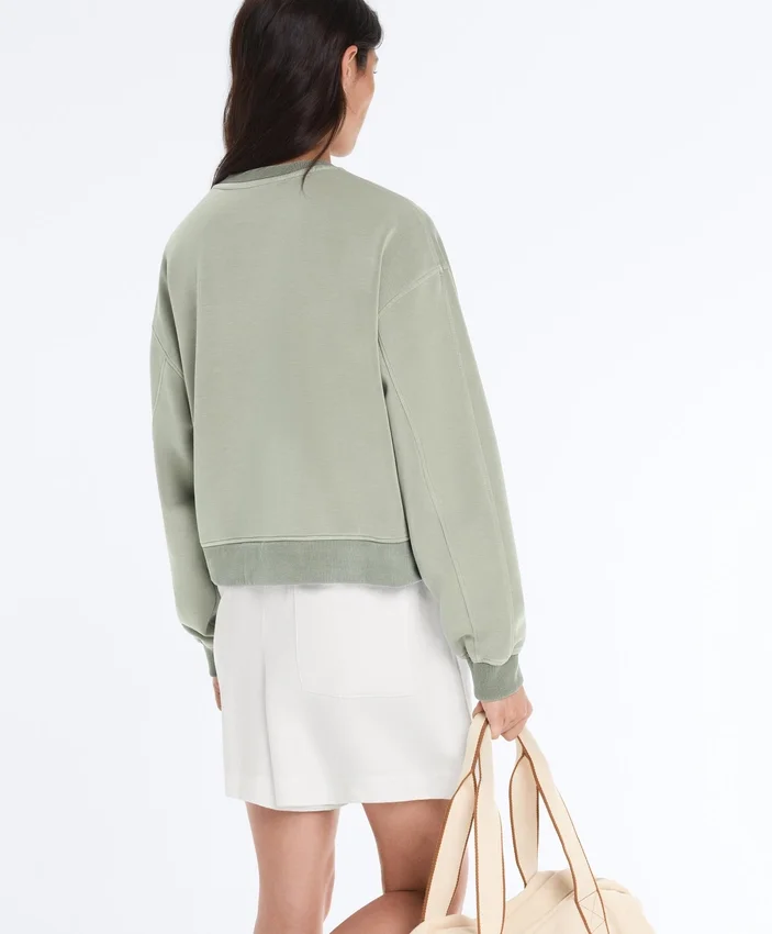 Felpa Soft Touch con collo rotondo in modal Felpa Soft Touch con collo rotondo in modal