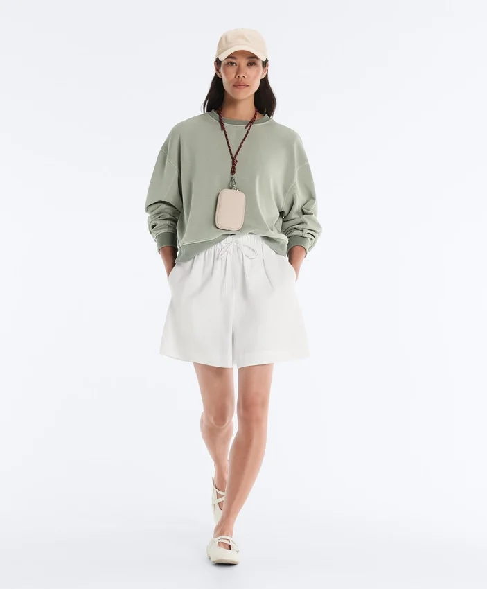 Felpa Soft Touch con collo rotondo in modal Felpa Soft Touch con collo rotondo in modal