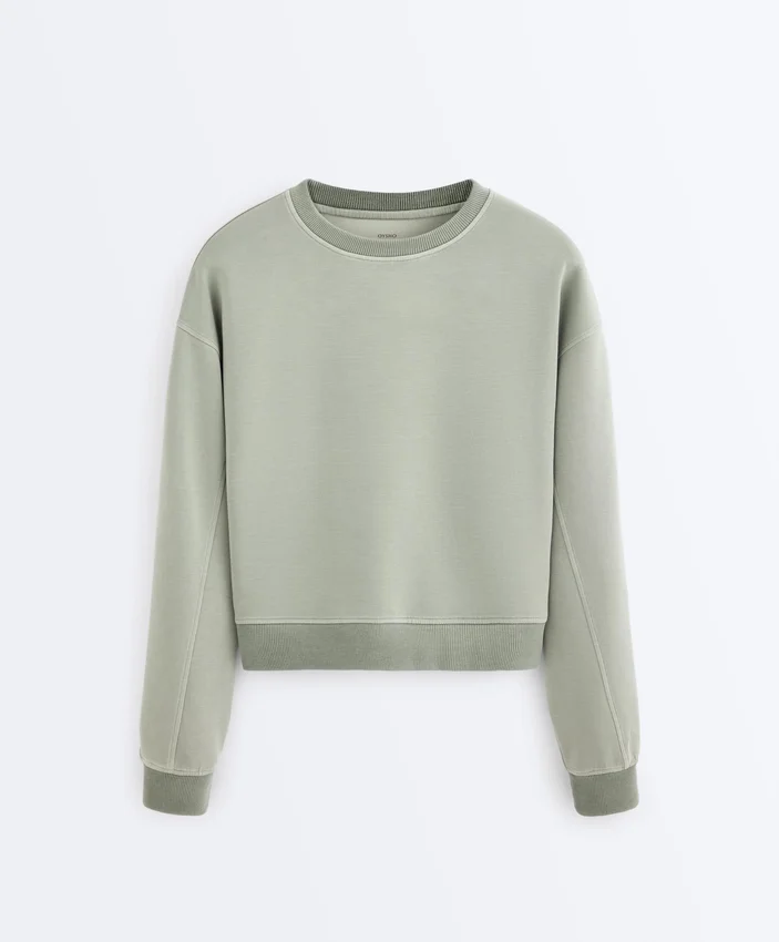 Felpa Soft Touch con collo rotondo in modal Felpa Soft Touch con collo rotondo in modal