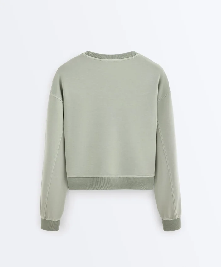 Felpa Soft Touch con collo rotondo in modal Felpa Soft Touch con collo rotondo in modal