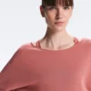 Felpa Soft Touch in modal morbido al tatto con scollo a barchetta
