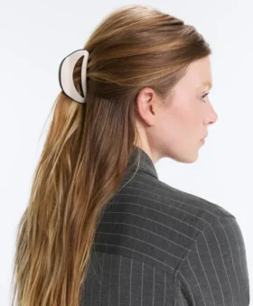 Fermaglio per accessori per capelli grande con bordino
